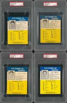 Collection of (25) 1964 Hasbro "Challenge the Yankees" Game Cards (PSA/DNA)